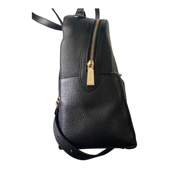 NWT-MICHAEL KORS-VALERIE-BLACK PEBBLED LEATHER BACKPACK-38F2G9VB2L